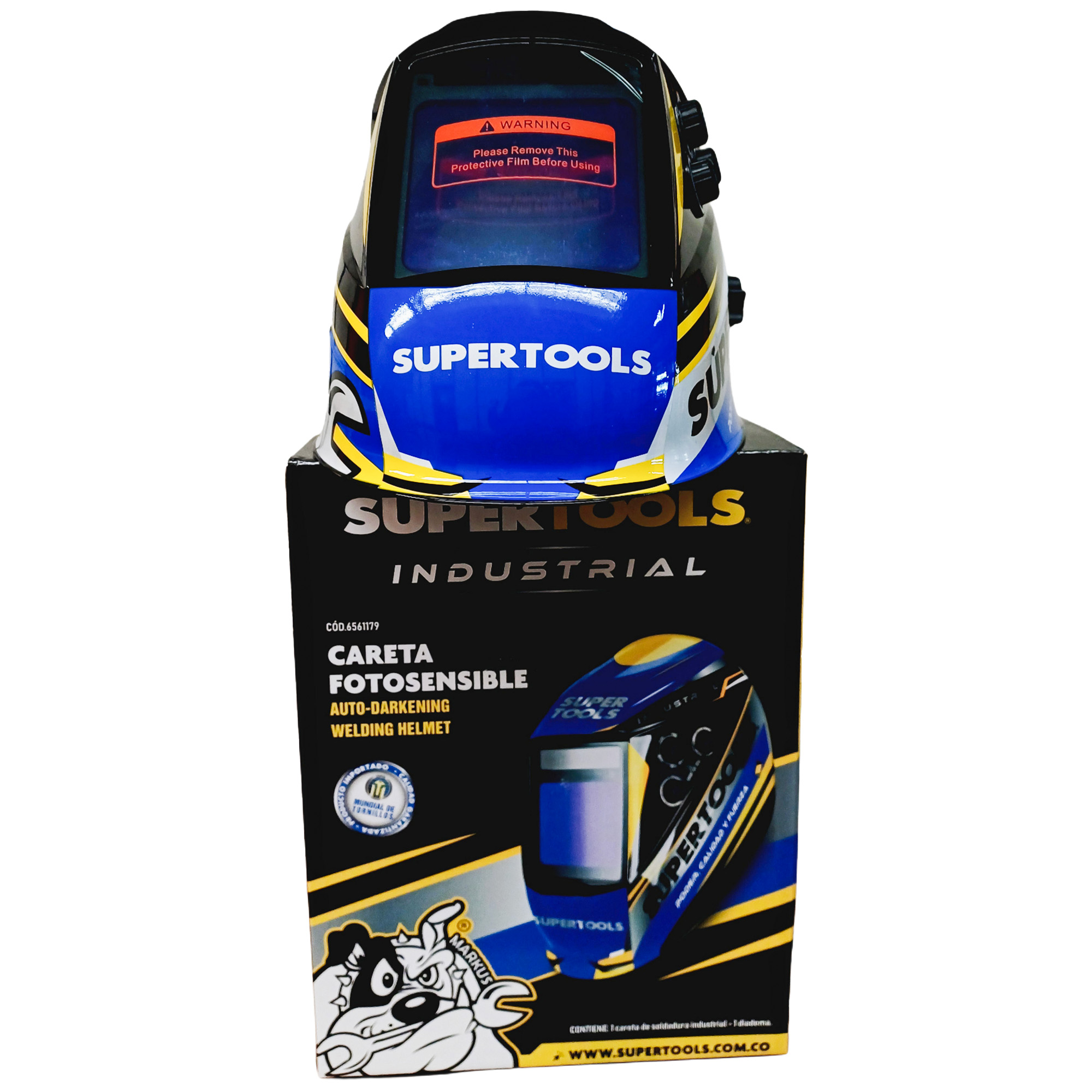 Careta Fotosensible Industrial 4 Sensores